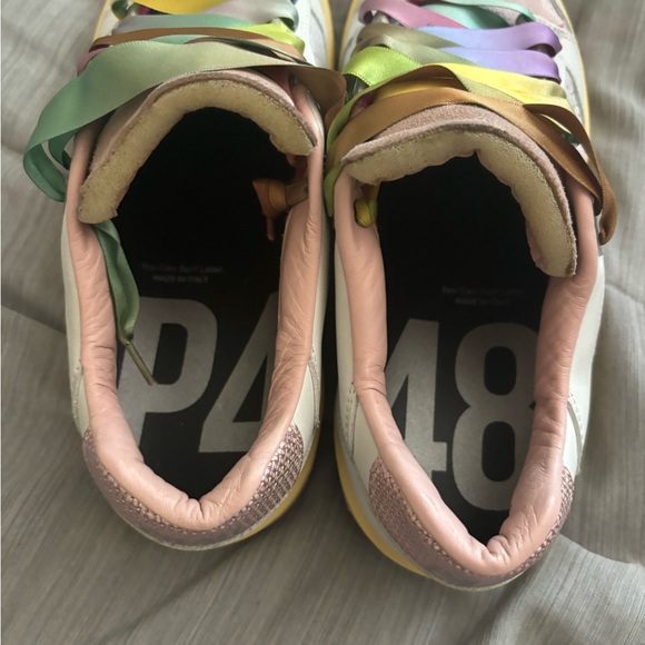 p448 Mason Shade White sneakers 42 Multicolor Made In Italy Size 11.5 Women - Picture 5 of 14